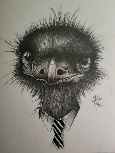 Mister Ostrich | Zany.Brain | Digital Drawing | PENUP