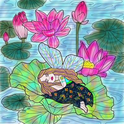 Beautiful little fairy | mahrokh | Digital Drawing | PENUP