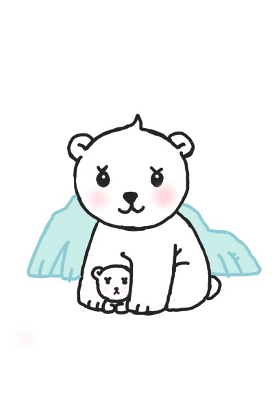 oso Polar y su lindo bebé osito Polar | conejitogamer | Digital Drawing | PENUP