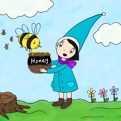 Bee wants its honey back! lol | Zenovia | Digital Drawing | PENUP