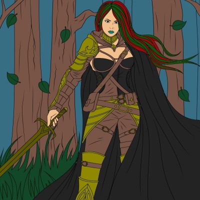 warrior lady  | Ashflash2006 | Digital Drawing | PENUP