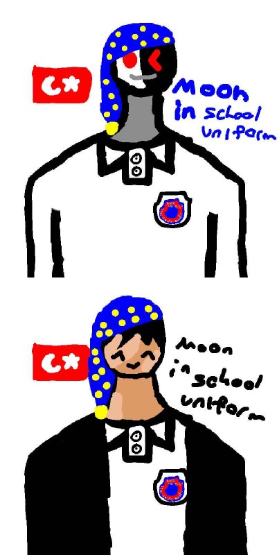 İm in School uniform | Moondrop | Digital Drawing | PENUP