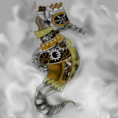 Sea Steam-Punk Horse | Ceros | Digital Drawing | PENUP