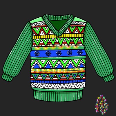 "My Sweater Has Lights" 12/10 | AisforArt | Digital Drawing | PENUP