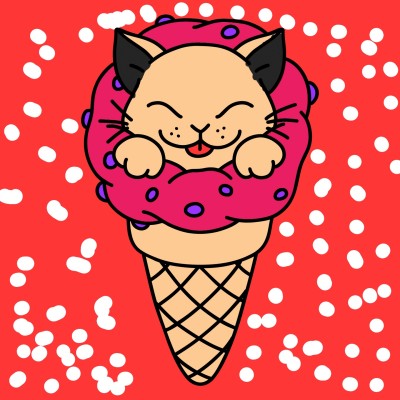 ice cream kitty | prinssce | Digital Drawing | PENUP
