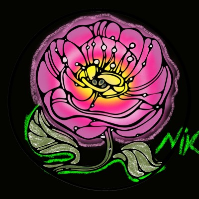 pink rose  | mahrokh | Digital Drawing | PENUP