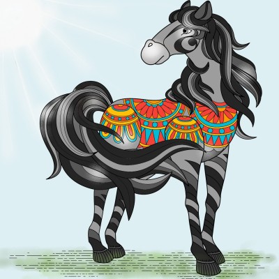 A Horse of Course ... | KarenC | Digital Drawing | PENUP