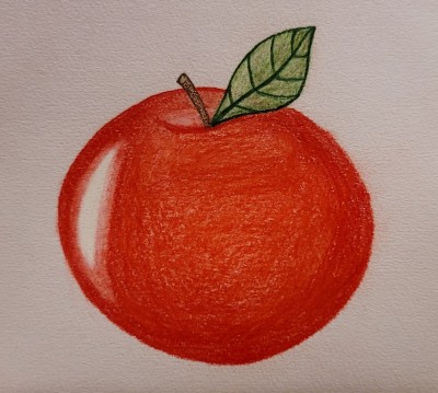 My Freehand Colored Pencil Apple Drawing | aNtOiNeTtE | Digital Drawing | PENUP