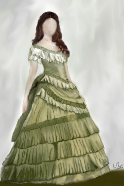 Vestido Katherine Petrova | AnaClaudia | Digital Drawing | PENUP