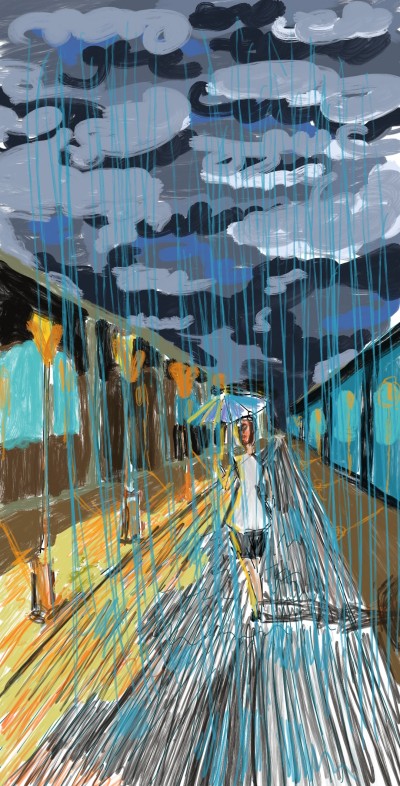 lady in rain | SarelArt | Digital Drawing | PENUP