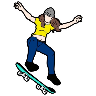 skateboard au parc  | Lucien | Digital Drawing | PENUP