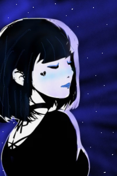a blue hearted angel with a broken heart | .ROSE_JIA. | Digital Drawing | PENUP