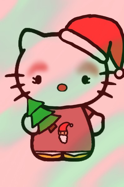 Christmas kitty | Jit | Digital Drawing | PENUP