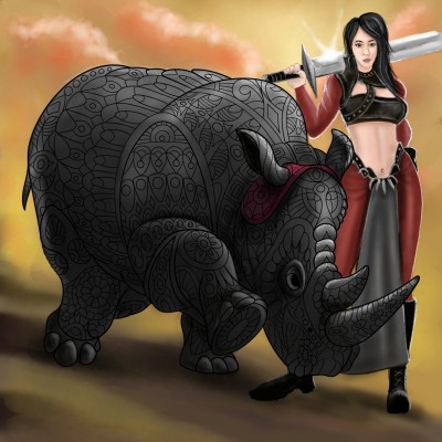 Warrior Girl!!! | Prashant | Digital Drawing | PENUP