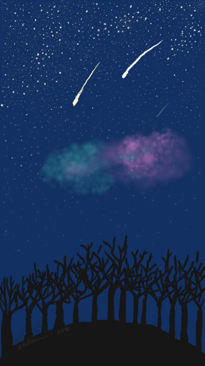 Cometas / 3 layers | Ilidia | Digital Drawing | PENUP