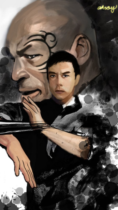 MIKE  TYSON  and IP MAN
       WARRIOR | -aksoy- | Digital Drawing | PENUP