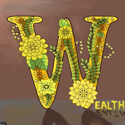 W for Wealth | tinie | Digital Drawing | PENUP