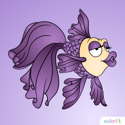 Miss  Violet  Fish  | Gaycouple | Digital Drawing | PENUP