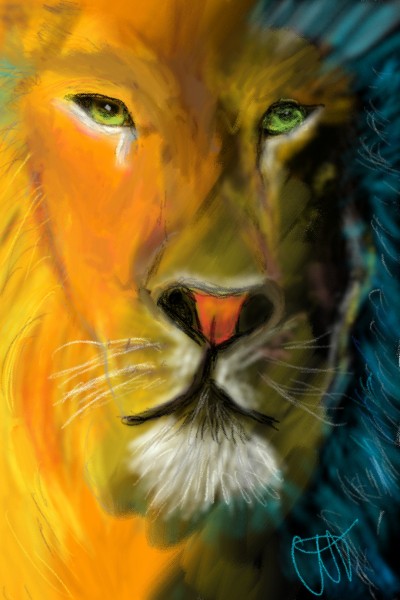Lion | Tek | Digital Drawing | PENUP