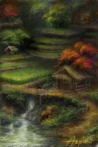 The beauty of my village | Aspin | Digital Drawing | PENUP