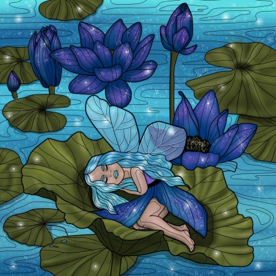 Sleeping fairy | Queenbee | Digital Drawing | PENUP