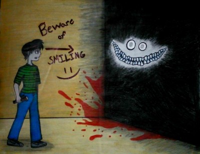 MEETING A SMILEY IN THE BACKROOMS | NIGHTMARE_FOXY | Digital Drawing | PENUP