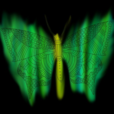 Lagendry green buterfly | Nearo_KR | Digital Drawing | PENUP