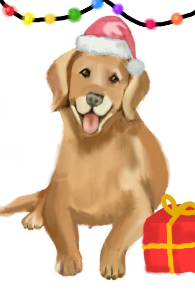 Christmas dog | -Minx- | Digital Drawing | PENUP