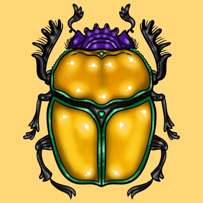 Another Gold Scarab | Krysty6 | Digital Drawing | PENUP