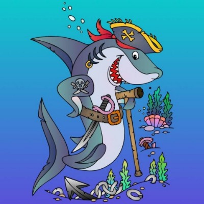 Captain  Shark | Gaycouple | Digital Drawing | PENUP