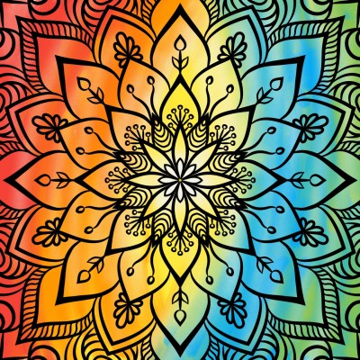 Colourful mandala | anaviMAAT | Digital Drawing | PENUP