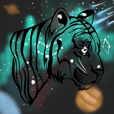 space tiger | KING_THRANDUIL | Digital Drawing | PENUP