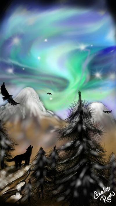 Northern lights | creyes | Digital Drawing | PENUP
