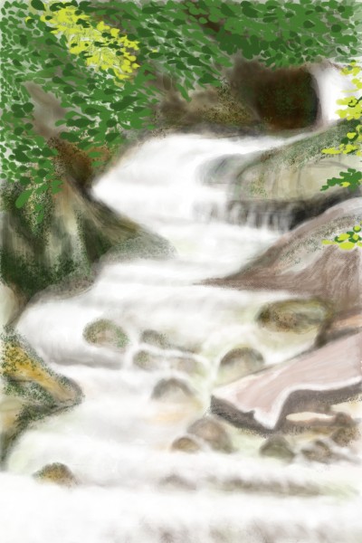 강원도 계곡 | Nahandove | Digital Drawing | PENUP