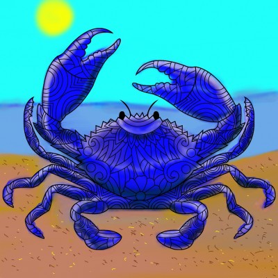 how I feel, blue and crabby... | missT | Digital Drawing | PENUP