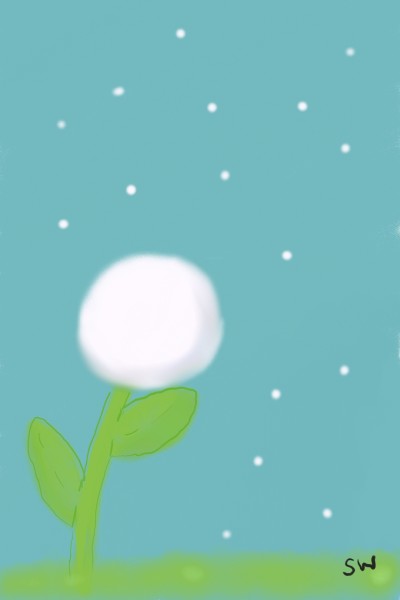 Lonely Dandelion In The Snow | avictorias13 | Digital Drawing | PENUP