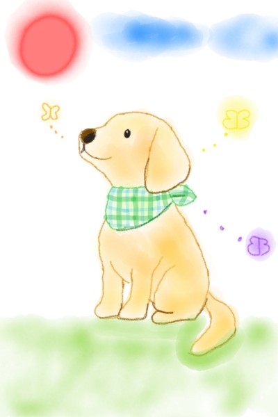 산책을 하는 강아지 | kangmin | Digital Drawing | PENUP