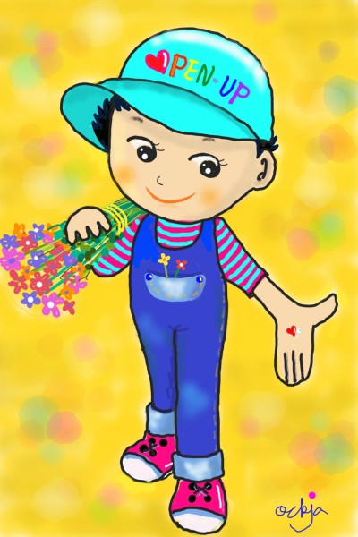"Flowers delivery is here!"♡ | ockja | Digital Drawing | PENUP