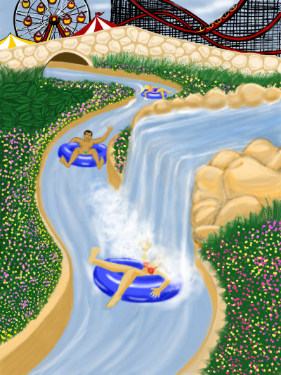 Amusement Park Lazy River | Terry627 | Digital Drawing | PENUP