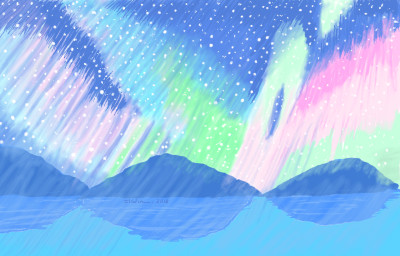 Aurora Boreal / 3 layers | Ilidia | Digital Drawing | PENUP