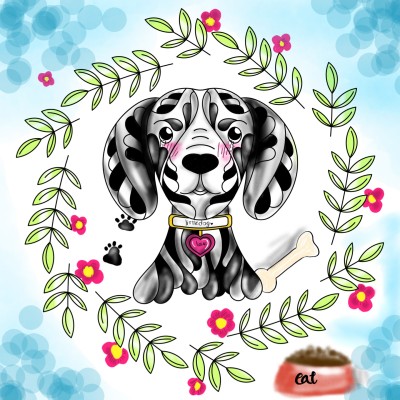 little dog"-" cute | pani | Digital Drawing | PENUP