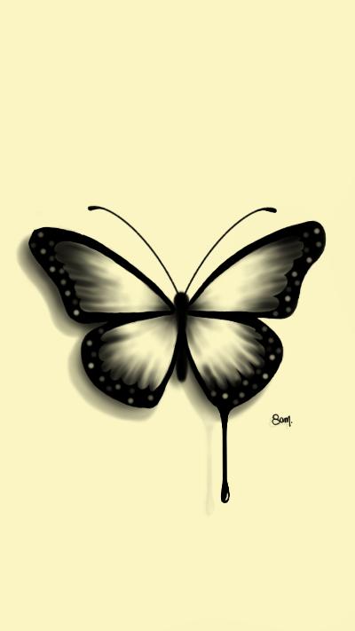 Dripping Butterfly | Sam. | Digital Drawing | PENUP