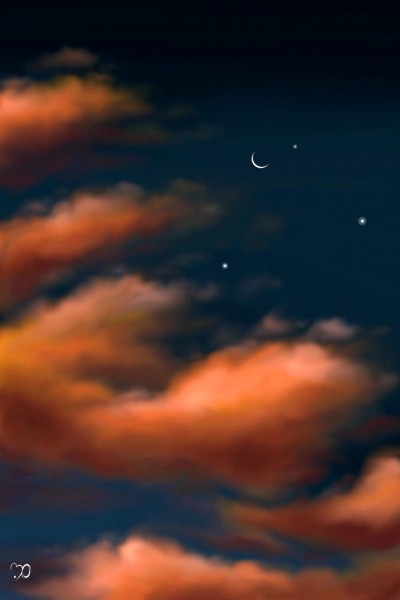Orange clouds  | Sina | Digital Drawing | PENUP