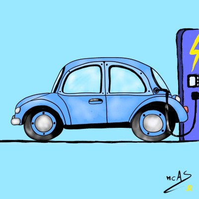 Cotxe elèctric  | Carme | Digital Drawing | PENUP