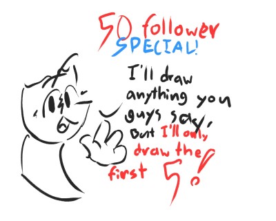 50 follower special! | JustPusa | Digital Drawing | PENUP