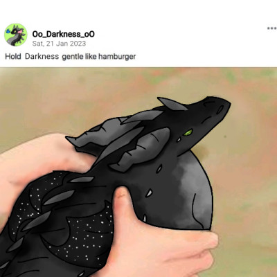 Hold Darkness gentle like a hamburger TwT | Oo_Darkness_oO | Digital Drawing | PENUP