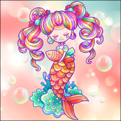 Mermaid | Gaycouple | Digital Drawing | PENUP
