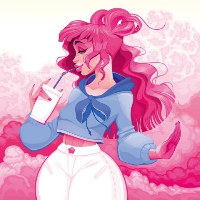 Pink  Lady | Gaycouple | Digital Drawing | PENUP