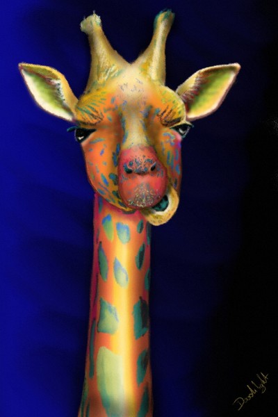 Girafe colorée  | Doodilight | Digital Drawing | PENUP