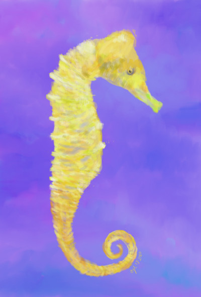 Seahorse  | cici | Digital Drawing | PENUP